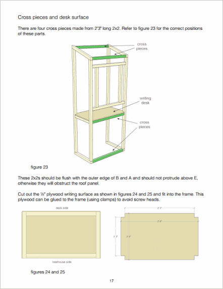 Writing desk frame