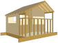 Left corner of tree house